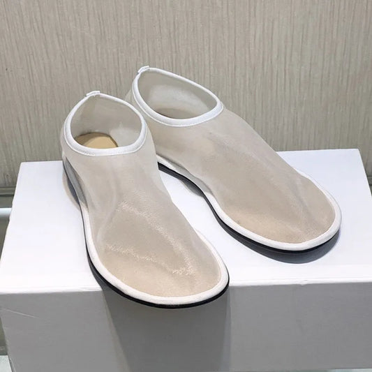 Ins style Fashion Women Lazy Loafers Mesh Ballet Flats Spring Summer Walking Dance Shoes Woman Breathable Slip-on Espadrilles