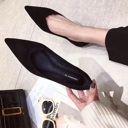 Spring Autumn Women Flats Pointed Toe New 2021 Plaid Ballet Flats Woman Shoes Solid Color Boat Shoes zapatos mujer Single Shoes