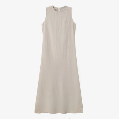 AS 2025 linen shirt + dress matching  set high quality nature linen with Breathable fabric