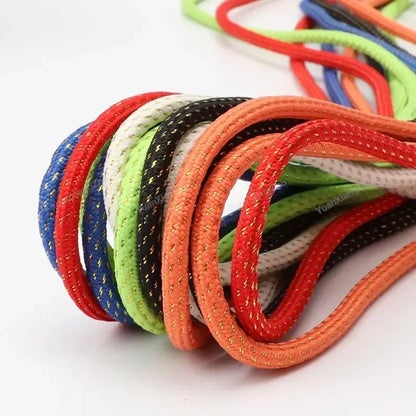 1Pair Round Shoelaces Sneakers Shoelace Quality Metal Head Rope Laces for Shoes Diameter 0.45cm 100/120/140/160cm Shoestrings