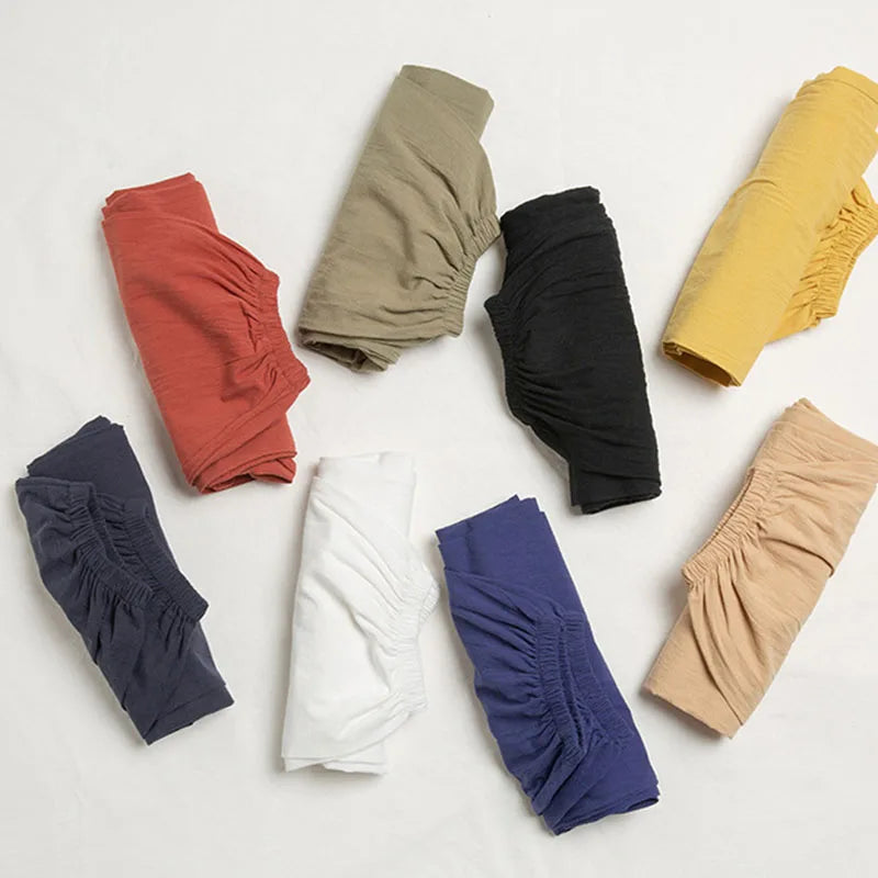 Women Casual Loose Cozy Harem Pants for 2026 New Summer Elastic Waist Beach Linen Pants Solid Color All-match Lantern Trousers