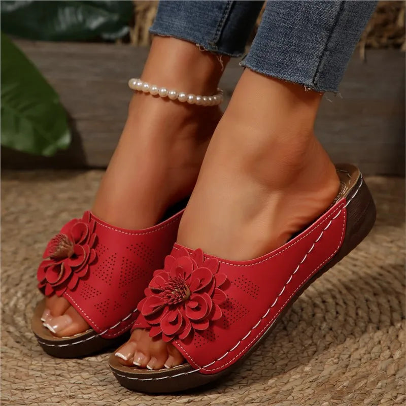 Shoes Women Sandals Summer Elegant Shoes Woman Slides Sandals Ladies Wedge Sandals For Women Casual Footwear Slipper Female