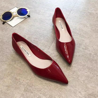 Spring Autumn Women Flats Pointed Toe New 2021 Plaid Ballet Flats Woman Shoes Solid Color Boat Shoes zapatos mujer Single Shoes