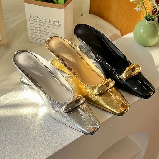 Women Platform Sandals Flats Mules Hollow Wedge Sandals Summer 2025 Sexy New Slingback Woman Shoes Luxury Sandalias De Mujer