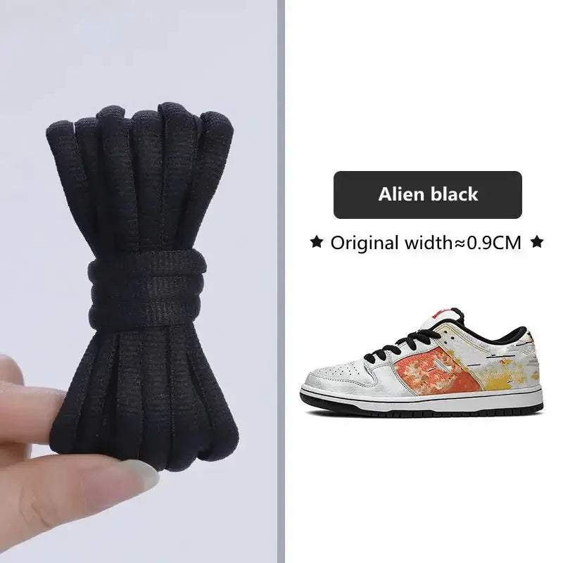 Dunk sb Original Classic Shoelaces Semicircle Thickened Polyester AF1AJ Shoe laces Basketball Shoes Non slip Sports Laces 1Pair