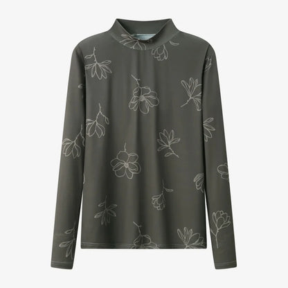 AS AW25 super soft high quality expensive cupro collection shirt + slip dress + skirt + print mockneck woman matching set