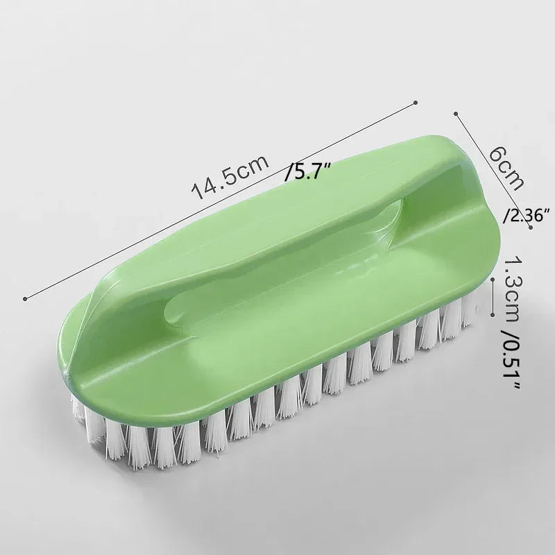 1PC Stiff Bristle Shoe Wash Plastic Brush Multi-functional Household Hand-held Cleaning Brush Laundry Bathroom Brush